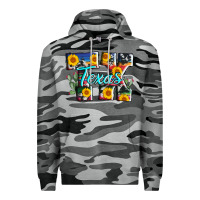 Slate Camo texas tx serape sunflower cowhide Premium Hoodie - AdoDesignShop