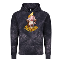 Cloud Black cow with pig and chick Vintage Hoodie - RanaPortraitStore