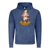 Vintage Denim cow with pig and chick Vintage Hoodie - RanaPortraitStore