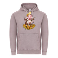 Vintage Zinc cow with pig and chick Vintage Hoodie - RanaPortraitStore