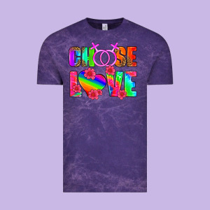 Choose Love (lesbian) Vintage Tee Designed By Hra Design Shop