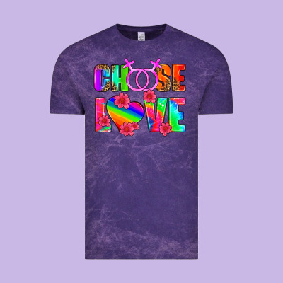 Choose Love (lesbian) Vintage Tee Designed By Hra Design Shop