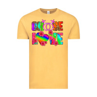Vintage Mustard choose love (lesbian) Vintage Tee - HRA Design Shop