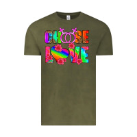 Vintage Olive choose love (lesbian) Vintage Tee - HRA Design Shop