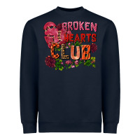 Navy broken heart club Heavyweight Sweatshirt - FaDigitalArtStudio