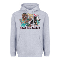 Heather Grey pca patient care assistant western Heavyweight Hoodie - NancyCooperArtShop