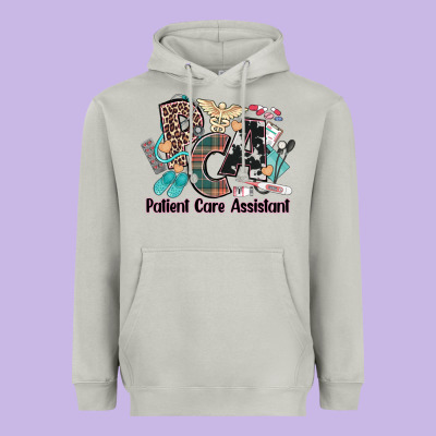 Pca Patient Care Assistant Western Heavyweight Hoodie Designed By Nancycooperartshop