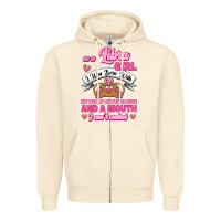 Sandshell As A Libra Girl I Was Born With My Heart On My Sleeve And A Mouth Zipper Hoodie - Jasminsmagicworld