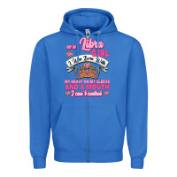 True Royal As A Libra Girl I Was Born With My Heart On My Sleeve And A Mouth Zipper Hoodie - Jasminsmagicworld