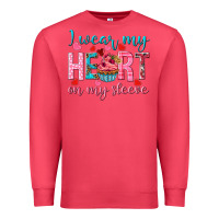 Cardinal i wear my heart on my sleeve Premium Sweatshirt - NancyCooperArtShop