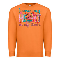 Carrot i wear my heart on my sleeve Premium Sweatshirt - NancyCooperArtShop
