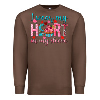Chestnut i wear my heart on my sleeve Premium Sweatshirt - NancyCooperArtShop