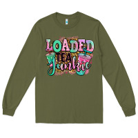 Army Green loaded tea junkie Long Sleeve Tee - Jasminsmagicworld