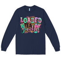 Navy loaded tea junkie Long Sleeve Tee - Jasminsmagicworld