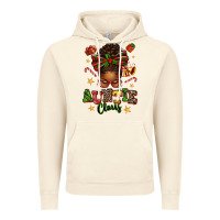 Vintage Artic Auntie Claus Afro Messy Bun Vintage Hoodie - texasbilliewilder