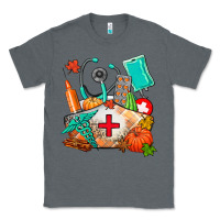 Charcoal Heather nurse  and fall Classic Tee - AdoDesignShop