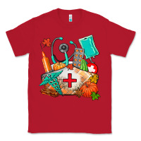 Red nurse  and fall Classic Tee - AdoDesignShop