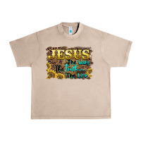 French Oak jesus the way the truth the life Urban Heavy Tee - BarkalooDesign