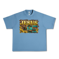 Pebble Blue jesus the way the truth the life Urban Heavy Tee - BarkalooDesign