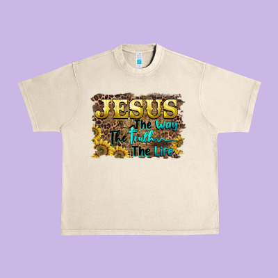 Jesus The Way The Truth The Life Urban Heavy Tee Designed By Barkaloodesign