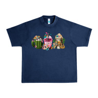 Navy mexican day of the dead coffee cups Urban Heavy Tee - FaDigitalArtStudio