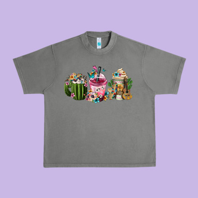 Mexican Day Of The Dead Coffee Cups Urban Heavy Tee Designed By Fadigitalartstudio