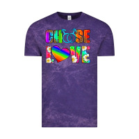 Cloud Purple choose love (gay) Vintage Tee - HRA Design Shop