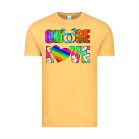 Vintage Mustard choose love (gay) Vintage Tee - HRA Design Shop
