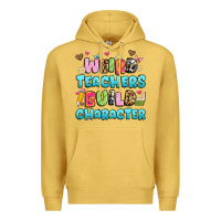 Antique Gold weird teachers build character Premium Hoodie - Artiststas