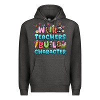 Charcoal Heather weird teachers build character Premium Hoodie - Artiststas