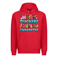 Red weird teachers build character Premium Hoodie - Artiststas