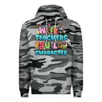 Slate Camo weird teachers build character Premium Hoodie - Artiststas