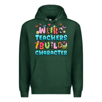 Sports Green weird teachers build character Premium Hoodie - Artiststas