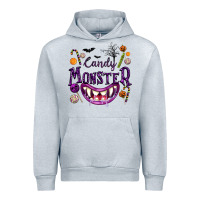 Heather Grey Candy Monster Urban Hoodie - texasbilliewilder
