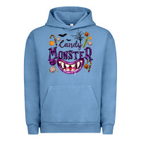 Pigment Pebble Blue Candy Monster Urban Hoodie - texasbilliewilder