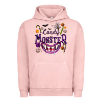 Pigment Salmon Candy Monster Urban Hoodie - texasbilliewilder