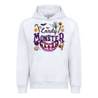 White Candy Monster Urban Hoodie - texasbilliewilder