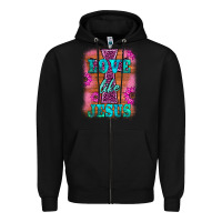 Black love like jesus Zipper Hoodie - BarkalooDesign