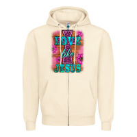 Sandshell love like jesus Zipper Hoodie - BarkalooDesign