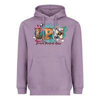 Lavender lpn licensed practical nurse western Heavyweight Hoodie - NancyCooperArtShop