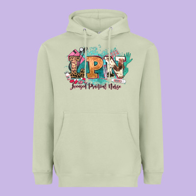 Lpn Licensed Practical Nurse Western Heavyweight Hoodie Designed By Nancycooperartshop