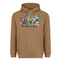 Toasted Coconut lpn licensed practical nurse western Heavyweight Hoodie - NancyCooperArtShop