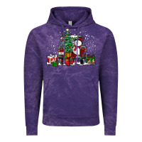 Cloud Purple christmas truck Vintage Hoodie - RanaPortraitStore