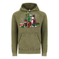 Vintage Olive christmas truck Vintage Hoodie - RanaPortraitStore