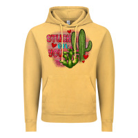 Stuck On You Cactus Vintage Hoodie | Teevron