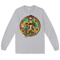 Moon Dust western skeleton coffee sunflowers Long Sleeve Tee - Artiststas