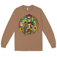 Toasted Coconut western skeleton coffee sunflowers Long Sleeve Tee - Artiststas