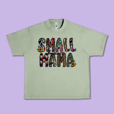 Small Busines Mama Urban Heavy Tee Designed By Cowhidedigitalart