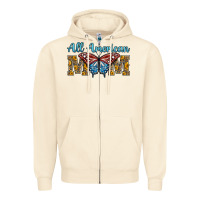 Sandshell all american mom american flag butterfly Zipper Hoodie - LillyAllenDesigns