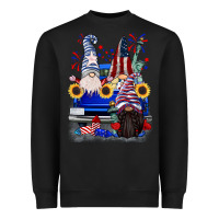 Black 4th of July gnomes truck Heavyweight Sweatshirt - CowGirlArtShop